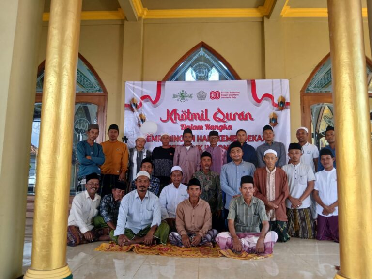 PR NU Trapang Gelar Khotmil Qur’an Bersama Remas Hidayatullah di Momen HUT ke-80 RI