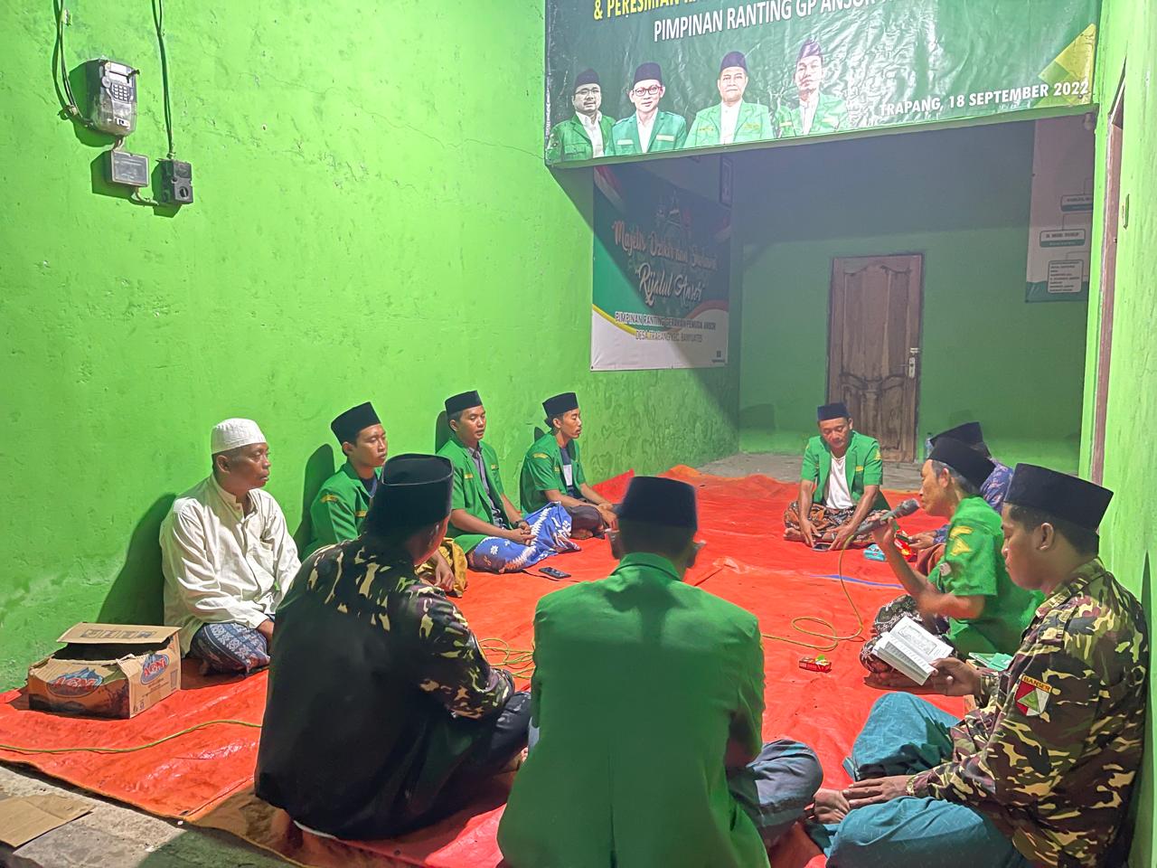 Istiqomah dalam Dzikir, Ansor Trapang Tebar Spirit Ke-NU-an Lewat MDS Rijalul Ansor