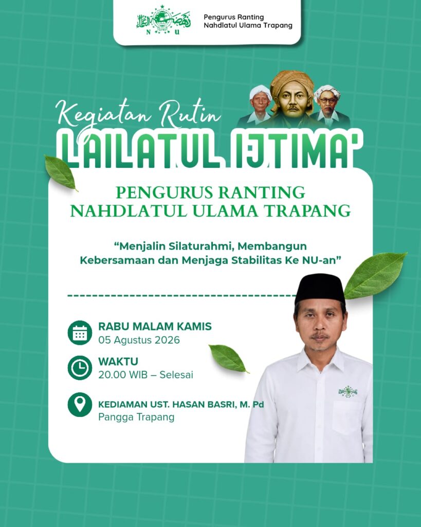 Kegiatan Rutin Lailatul Ijtima’ PR NU Trapang